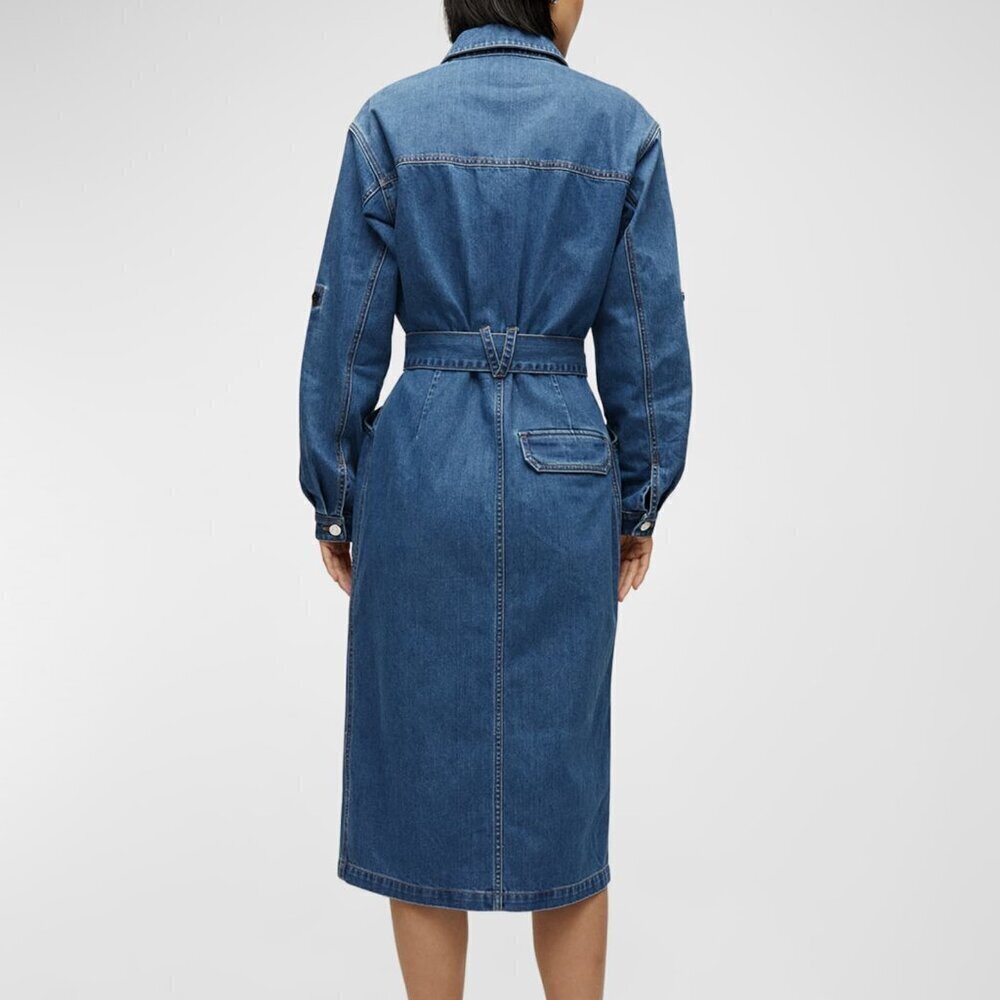 Veronica Beard Evelyn Chambray Dress - Picture 8 of 13